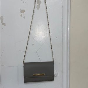 besty Johnson gray crossbody